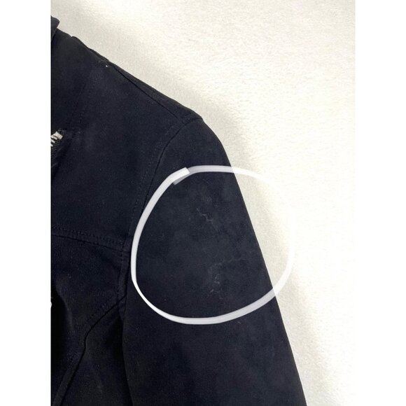 Members only Women's Faux Suede Biker Jacket black size S - Picture 12 of 13